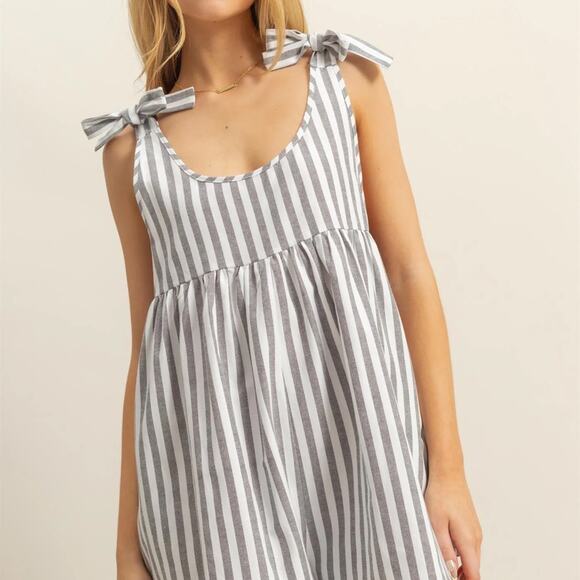 HYFVE Striped Sleeveless Jumpsuit - Picture 1 of 7